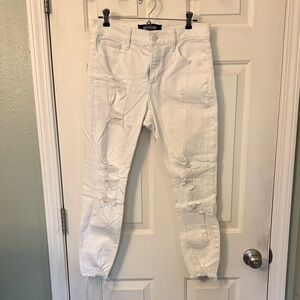 Express White Denim Pants
